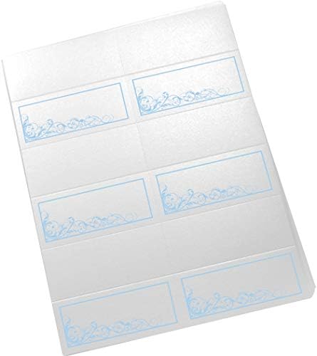 Scribble Vintage Swirl Printable Place Cards, Light Blue, Set of 150 (25 Sh - Image 3