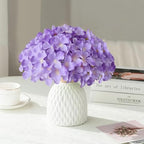 65Pcs Purple Hydrangea Artificial Flowers Bulk，Realistic Silk Fake Flowers with Stems，Faux Hydrangea Flowers for Wedding Home Decor Centerpieces Living Room Garden Party Baby Shower Decoration - Image 3