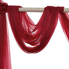 Pack of 30 Yard Chiffon Drapery Fabric, 60" Wide, Multiuse - Apple Red - Image 6