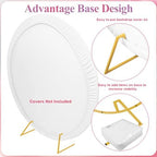 Fomcet 6ft Round Backdrop Stand Gold Circle Arch Metal Wedding Arch - Image 3