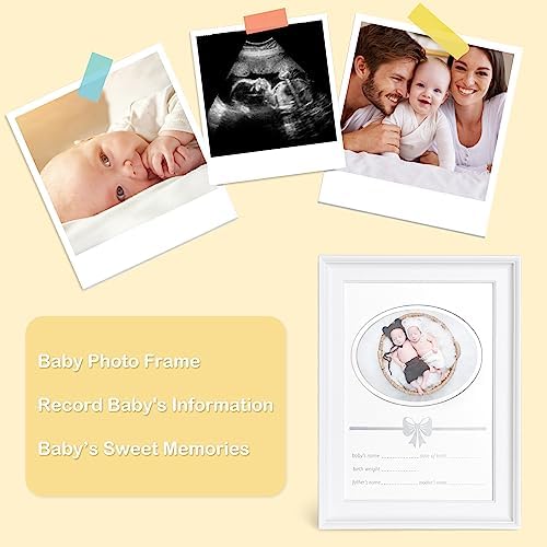Baby Shower Gifts for Boys Girls, Baby Gifts Basket Newborn Blanket Rattle Toys Keepsake Pacifier Clip Infant Bibs Socks New Parent Decision Coin Greeting Card, Baby Gift Set Gender Reveal Essential - Image 5