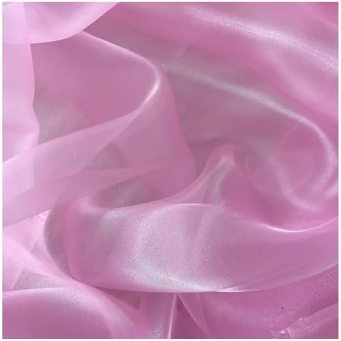 20 Yard Organza Fabric 44" Wide for Wedding Event Décor - Pink - Image 4