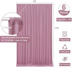 30ft x 10ft Dusty Pink Backdrop Curtain for Parties Rose Wrinkle Free Backdrop Drapes Panels for Baby Shower Birthday Party Wedding Photo Photography Polyester Fabric Background Decoration - Image 5