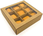 20-Ct Kraft Treat Boxes, 6.5x6.5x1.9in, Window & Dividers - Image 4