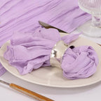 Cloth Napkins Set of 60 21"x21" Reusable Cheesecloth Napkins Lilac Purple - Image 6