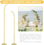 Metal Balloon Arch Stand Set of 2, 7.9FT&6.7FT Half Arch Balloon Stand - Image 4