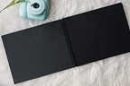 Paper 'n Such Graduation Party Black Guest Book with Blank Pages for Polaroid Pictures, Funeral, Wedding Reception, Birthday, Bridal or Baby Shower, Vacation House Guestbook -Spiral Hardcover - Image 4