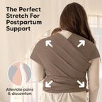 KeaBabies Baby Wrap Carrier, All in 1 Original Baby Carrier (Saddle Brown) - Image 5