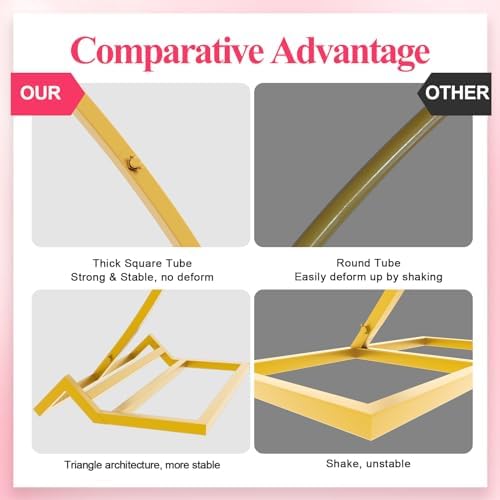 Wokceer Wedding Arch 7.2FT Round Backdrop Stand Gold Circle Balloon Arch - Image 3