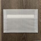 LUXPaper A8 Invitation Envelopes | Peel & Press | 5 1/2" x 8 1/8" | Clear Translucent | 30lb. Text | 250 Qty - Image 6