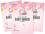 Pack of 30, Boy/Girl Baby Shower Party Collection, Baby Shower Invitation Cards, Fill in the Blank Invites WIth Envelopes, Pink Theme Party Supplies - Image 6