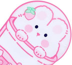 QQ Studio 50 Animal Boba Cup Design Goodie Bags Clear Window Plastic Resealable Zipper Seal Lock Packaging Food Storage Pouch Party Favor Birthday Bags with Top Handle - Image 2