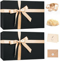 LIFELUM Black Magnetic Gift Box for Birthday Presents, 14"x8.5"x4.5" by Lifelum