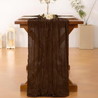 12Pack Brown Cheesecloth Table Runner 20x120 inch Gauze Table Runner - Image 2