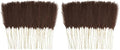 obbsie 50pcs Faux Pampas Grass Decor, 21.6" Short Artificial Pompous Grass Floral Fake Pompas Grass Branches Vase Filler Flower Arrangement for Home Wedding Boho Decor, Brown (Pack of 2) by ObbsieDirect