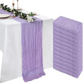 12 Pack Lilac Purple Cheesecloth Table Runner 23 x 120 Inch 10Ft by Pepmily