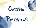 Custom Postcards for Small Business,Personalized Your Own Postcards with Photo/Text/Logo Print,8 Size,30-200 pcs,Upload Your Design or Image(Glossy) (5.5x8.5in) by QinYuanFXCustomProducts