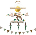 Mallard Duck Baby Crib Mobile Set with 7.75ft Pennant Banner Flags by Teeloray