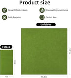 KAMMAK Matcha Green Napkins Disposable with Pocket Cloth Like Dinner Paper Napkins 100 Pack Folded Wedding Reception Napkin Bathroom Guest Hand Towels for Party Decoration (16.5 x 16.5 inch) - Image 6