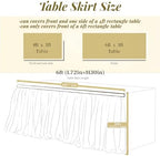 Wildflower Tulle Table Skirt, Boho 6ft Bridal Baby Shower Party Decor - Image 2