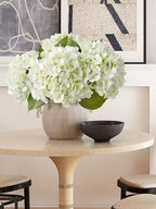 ZYTUYO 4PCS White Artificial Flowers Hydrangea 20" Real Touch Latex Faux Hydrangeas Silk Flowers with Green Leaves Stems for Short or Tall Vase Table Party Center Fake Bouquet Decor - Image 2
