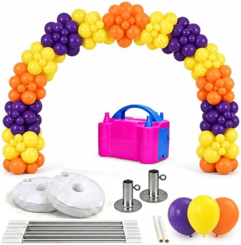 PMU DIY Professional Balloon Arch Premiere Kit (Multicolor) Balloon Garland for Party Decoration, Decoration Kit for Birthday Party, Wedding, Graduation, Baby Shower (41702-61646-73005) Pkg/1 by PMU