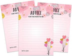 Advice Cards Baby Shower - Fun Party Games Activities, Party Collection Pink Theme GirlBaby Advice Cards For New Mom & Dad - Pack Of 50 by Inkdotpot