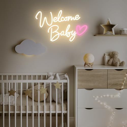 Welcome Baby Neon Sign Dimmable Switch Welcome Led Signs for Wall Decor - Image 5