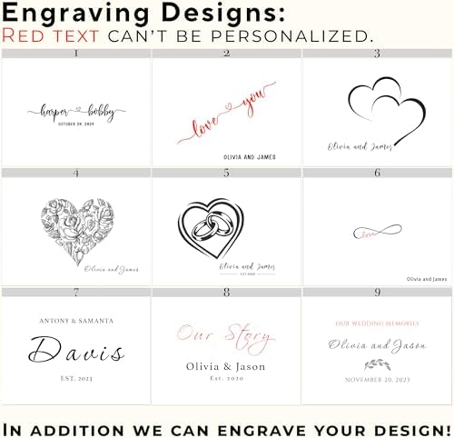 Personalized Love Box for Memories Engraved Keepsake Box w/ Couples Names - Image 2