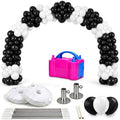 PMU DIY Professional Balloon Arch Premiere Kit (Black and White) Balloon Garland for Party Decoration, Decoration Kit for Birthday Party, Wedding, Graduation, Baby Shower (41698-61646-73005) Pkg/1 by PMU