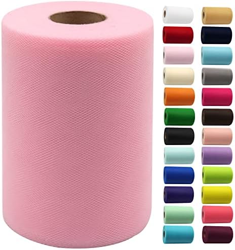 Tulle Fabric Rolls 6 Inch by 100 Yards (300 feet) 3 Pack Fabric Spool Tulle Ribbon for DIY Tutu Bow Baby Shower Birthday Party Wedding Decorations Christmas Craft Supplies - Image 3