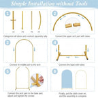 Arttown 7.2FT Arch Backdrop Stand and Blue Arch Cover Set - Image 4