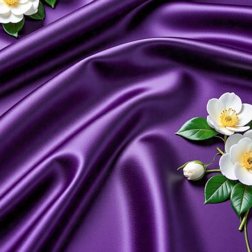 Dark Purple Satin Table Clothes for 6 Foot Rectangle Tables - 6FT Wrinkle Resistant Glitter Rectangle Tablecloths, Party Table Covers for Wedding Banquet, Baby Shower, Birthday, Holiday Dinner - Image 6