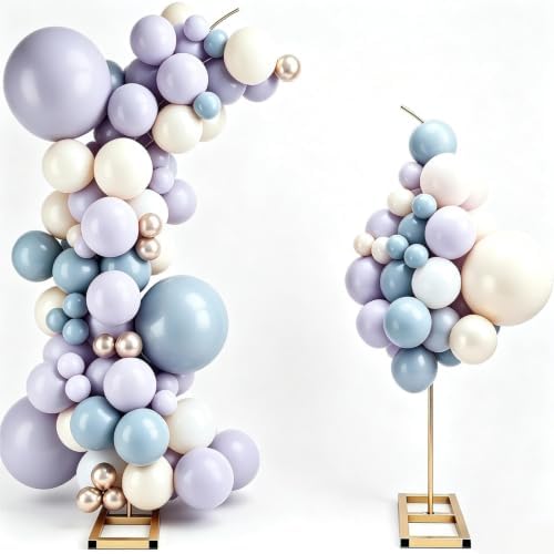 Metal Balloon Arch Stand Set of 2, 7.9FT&6.7FT Half Arch Balloon Stand by niannianmi
