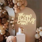 We Can Bearly Wait Neon Sign, Baby Shower Sign, Baby Shower Backdrop Sign, Baby Shower Welcome Sign, Baby Shower Decor,USB LED Sign Size:16x10.6inch, Warm white by BELISAMA