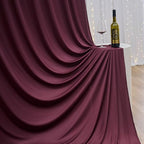 20ft×12ft Wrinkle Free Burgundy Backdrop Curtain for Wedding Parties, 4 Panels 5×12ft Long Soft Silky Polyester Backdrop Drapes Maroon Photo Back Drop Cloth for Birthday Photography Background - Image 6