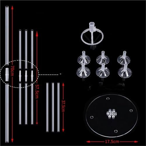 8 Set Balloon Sticks With Bases DIY Balloons Stand Balloon Holder Column Clear Happy Birthday Party Decorations Kids Baby Shower Wedding Party SuppliesNO.784 - Image 4