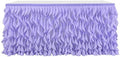 Leegleri Lavender Purple Curly Willow Tulle Tutu Table Skirt for Rectangle or Round Table,Ruffle Table Skirts for Mermaid Party Baby Shower Decoration(L 6(ft)*H 30in table skirt) by LeegleriTableSkirt