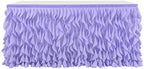 Leegleri Lavender Purple Curly Willow Tulle Tutu Table Skirt for Rectangle or Round Table,Ruffle Table Skirts for Mermaid Party Baby Shower Decoration(L 6(ft)*H 30in table skirt) by LeegleriTableSkirt