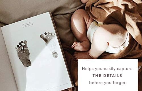 Promptly Journals, A Complete Childhood History: From Pregnancy to 18 Years Old (Grey, Linen) | Baby Book and Pregnancy Journal | Baby Memory Book - Image 5