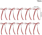 200pcs Bow Cake Topper Birthday Cake Decor Satin Ribbon - Image 2