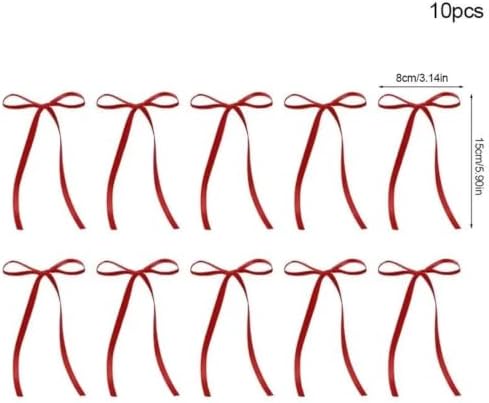 200pcs Bow Cake Topper Birthday Cake Decor Satin Ribbon - Image 2