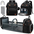 DERJUNSTAR Diaper Bag Backpack, Large Baby Bag with Changing Pad, Thick Padded Back & Straps, Laptop Compartment, Waterproof Travel Backpack with USB Port, Multi-Function for Mom & Dad, Black by Derjunstar