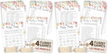 WOODAMORE Funny Baby Shower Games for Girl - Floral Baby Shower Bingo Cards for 25 Guests, Word Scramble Trivia Mommy Or Daddy Game, Wildflower Baby Shower Decorations Ideas (Pack of 2) by Woodamore