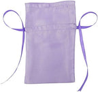 Darling Souvenir 50 Satin Drawstring Gift Pouch Small Wedding Party Favors Bag - 8" x 10" inches Baby Shower Thank You Pouches- Lavender - Image 2