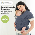 KeaBabies Baby Wrap Carrier, All in 1 Original Baby Carrier (Planets) - Image 2
