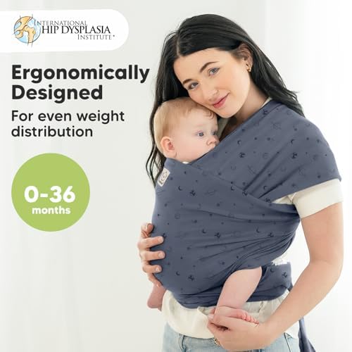 KeaBabies Baby Wrap Carrier, All in 1 Original Baby Carrier (Planets) - Image 2
