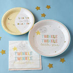 Twinkle Twinkle Baby Shower 129 Pc Party Kit - Plates, Napkins, Guest Bk, Cups & Baby Shower Games (16 Guests) Party Supplies Tableware Decor - Image 5