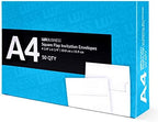 LUXPaper Custom Printed A4 Invitation Envelopes | 50 Qty | Personalized Address in Top Left Corner | 4 1/4" x 6 1/4" | Bright White | 24 lb. Text - Image 3