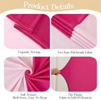 Hot Pink Arch Backdrop Covers 7.2FT 6FT Party Wedding Arch Covers Stretchy Backdrop Set of 2 Baby Shower Bridal Shower Photo Birthday Spandex Pink Arch Cover - Image 3